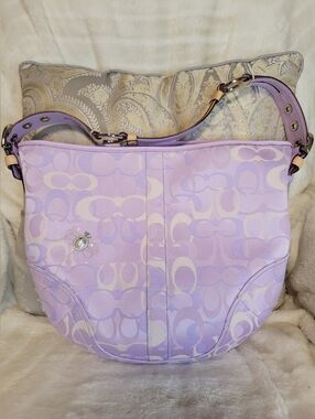 Coach Optic Signature Bumble Bee Large Hobo Bag 5065